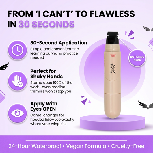 TwinWing™ Rotating Eyeliner Stamp Pen